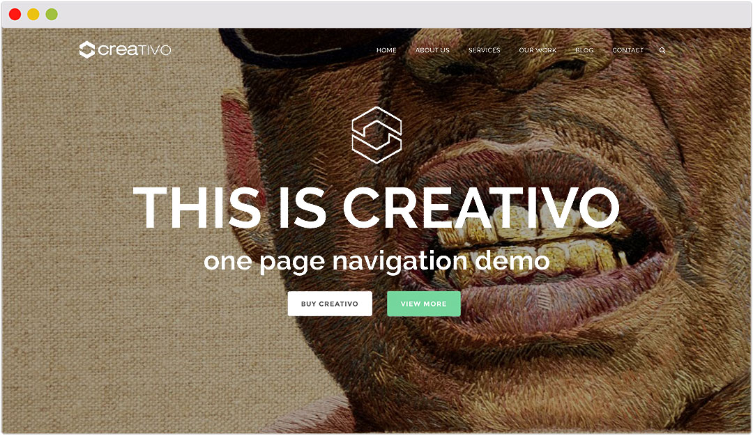 Creativo WordPress theme for creatives