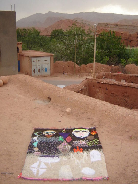 Terra Fuller, Tamazight Arranged Marriage Sleeping Mat, outdoors, 2010